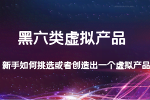 某公众号付费文章:黑六类虚拟产品,新手如何挑选或者创造出一个虚拟产品