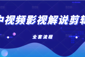 已收益21万的中视频影视解说剪辑教学，含账号打造、选剧、文案、配音、剪辑等全套流程
