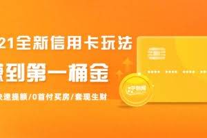 2021全新信用卡玩法:快速提额/0首付买房/套现生财,赚到第一桶金