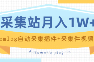 个人博客采集站月入1W+emlog自动采集插件+采集件视频教程