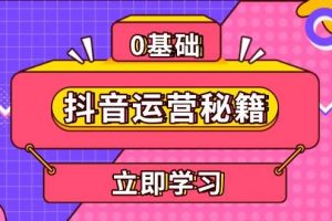 （13589期）抖音运营秘籍，内容定位，打造个人IP，提升变现能力, 助力账号成长