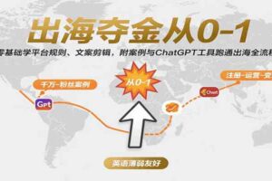 出海夺金从0-1：零基础学平台规则、文案剪辑，附案例与ChatGPT工具跑通出海全流程