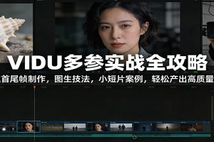 VIDU多参实战全攻略：海螺首尾帧制作，图生技法，小短片案例，轻松产出高质量短片