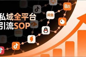 （16994期）私域全平台引流SOP，抖音/快手/小红书/微信/QQ/B站/闲鱼等，技术合集，高效转化公域流量