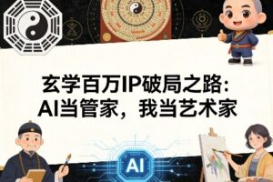 玄学百万IP破局之路：AI当管家，我当艺术家