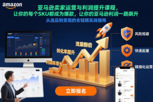 亚马逊卖家运营与利润提升课程，让你的每个SKU都成为爆款，让你的亚马逊利润一路飙升（更新26年3月）