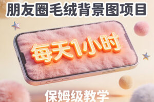 朋友圈动态背景图项目，每天1小时，实战保姆级教学【第二期】