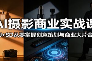 AI摄影商业实战课：MJ+SD从零掌握创意策划与商业大片合成