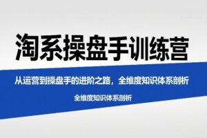 淘系操盘手训练营，​从运营到操盘手的进阶之路，全维度知识体系剖析