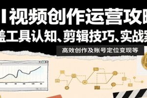 AI视频创作运营攻略：涵盖工具认知、剪辑技巧、实战案例、高效创作及账号定位变现等