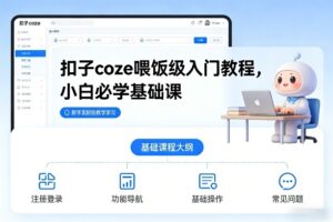 扣子coze喂饭级入门教程，小白必学基础课