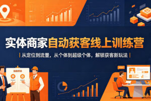 实体商家自动获客线上训练营｜从定位到流量，从个体到超级个体，解锁获客新玩法