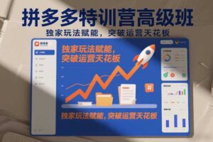 拼多多特训营高阶班，独家玩法赋能，突破运营天花板（更新26年4月1日）