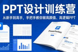 PPT设计训练营,从新手到高手,手把手教你做高颜值、高逻辑PPT