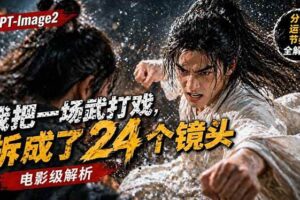 （18212期）用GPT-Image2，把一段武打对决拆成24个连续镜头，从人物建立、动作衔接、运镜节奏，到情绪爆发